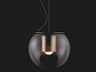 Oluce The Globe 1-Light Anodic Bronze Glass Mini Pendant