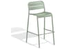 Oxford Garden Kapri Aluminum Sage Stackable Outdoor Bar Chair