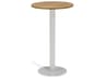 Oxford Garden Travira Aluminum Natural Round Bar Table