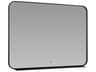 Oxygen by Quorum Avior Black Rectangular Wall Mirror