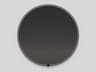 Oxygen by Quorum Avior Black Round Wall Mirror