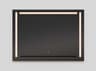 Oxygen by Quorum Skylight Black Square Wall Mirror