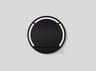 Oxygen by Quorum Skylight Black Round Wall Mirror