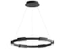 Oxygen by Quorum Dieter 6-Light Black Round Pendant