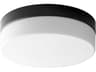 Oxygen by Quorum Zuri 1-Light Black Round Flush Mount