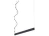 Oxygen by Quorum Zepp 1-Light Black Linear Island Pendant