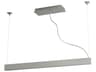 Oxygen by Quorum Zepp 1-Light Satin Nickel Linear Island Pendant