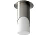 Oxygen by Quorum Ellipse 1-Light Satin Nickel Cylinder Flush Mount