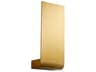 Oxygen by Quorum Halo 1-Light Aged Brass Wall Sconce