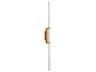 Oxygen by Quorum Wand 1-Light Aged Brass Vanity Light