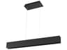 Oxygen by Quorum Brio 1-Light Black Linear Island Pendant