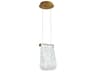 Oxygen by Quorum Veer 1-Light Aged Brass Mini Pendant