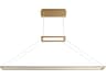 Oxygen by Quorum Xanni 1-Light Aged Brass Linear Island Pendant