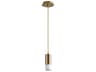 Oxygen by Quorum Magneta 1-Light Aged Brass Mini Pendant
