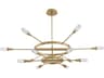 Oxygen by Quorum Sperano Aged Brass Tiered Chandelier