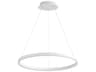 Oxygen by Quorum Circulo 1-Light White Pendant