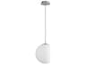 Oxygen by Quorum Luna 1-Light Polished Nickel Globe Mini Pendant