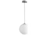 Oxygen by Quorum Luna 1-Light Satin Nickel Globe Mini Pendant