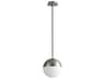 Oxygen by Quorum Mondo 1-Light Satin Nickel Globe Mini Pendant
