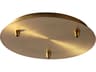 Oxygen by Quorum Aged Brass 3-Light Pendant Canopy