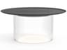 Pablo Carousel Round Metal Clear End Table
