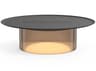 Pablo Carousel Round Metal Bronze End Table