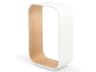 Pablo Contour White Oak Polycarbonate Lens Table Lamp