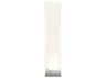 Pablo Cortina Clear White Silver Polycarbonate Shade Floor Lamp