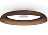 Pablo Nivel 1-Light Espresso Brown Round Flush Mount