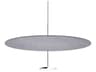 Pablo Sky 1-Light Grey Chrome Round Pendant