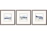 Paragon Abstract Shoreline Blues-I Wall Art Set of 3