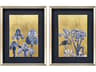 Paragon Florals Blue Iris-I Shadow Box Set of 2
