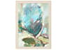 Paragon Florals Aqua Leaf-II Wall Art