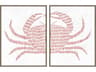 Paragon Spotted Crab Wall Art Set of 2