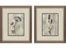 Paragon Sumi-e Silhouette-I Wall Art Set of 2