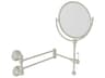Perrin and Rowe Edwardian Polished Nickel Wall Mount Makeup Mirror