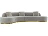 Pasargad Home Noho Simona Grey Gold Upholstered Sofa