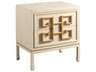 Port Eliot Linen White Walnut Wood Accent Chest