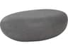 Phillips Collection Oval Resin Charcoal Stone Coffee Table
