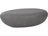 Phillips Collection Oval Resin Charcoal Stone Coffee Table