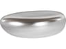 Phillips Collection River Stone Oval Silver Leaf Coffee Table