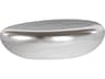 Phillips Collection Oval Resin Silver Leaf Coffee Table