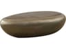 Phillips Collection Oval Resin Polished Bronze Coffee Table