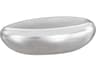 Phillips Collection Outdoorriver Stone Oval Liquid Silver Coffee Table
