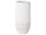 Phillips Collection White 12" High Lacuna Vase