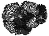 Phillips Collection Black 25" Flower Metal Wall Art