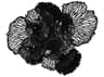 Phillips Collection Black 63" Flower Metal Wall Art