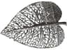 Phillips Collection Silver Matte Lacquer 13" Birch Leaf Metal Wall Art