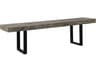 Phillips Collection Origins Straight Edge Natural Gray Black Accent Bench