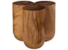 Phillips Collection Round Wood Brown Natural End Table